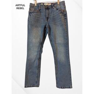 AR Artful Rebel straight leg mens jeans  Sz 34W/30L